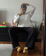 TONG VELOUR LEATHER AMBRA