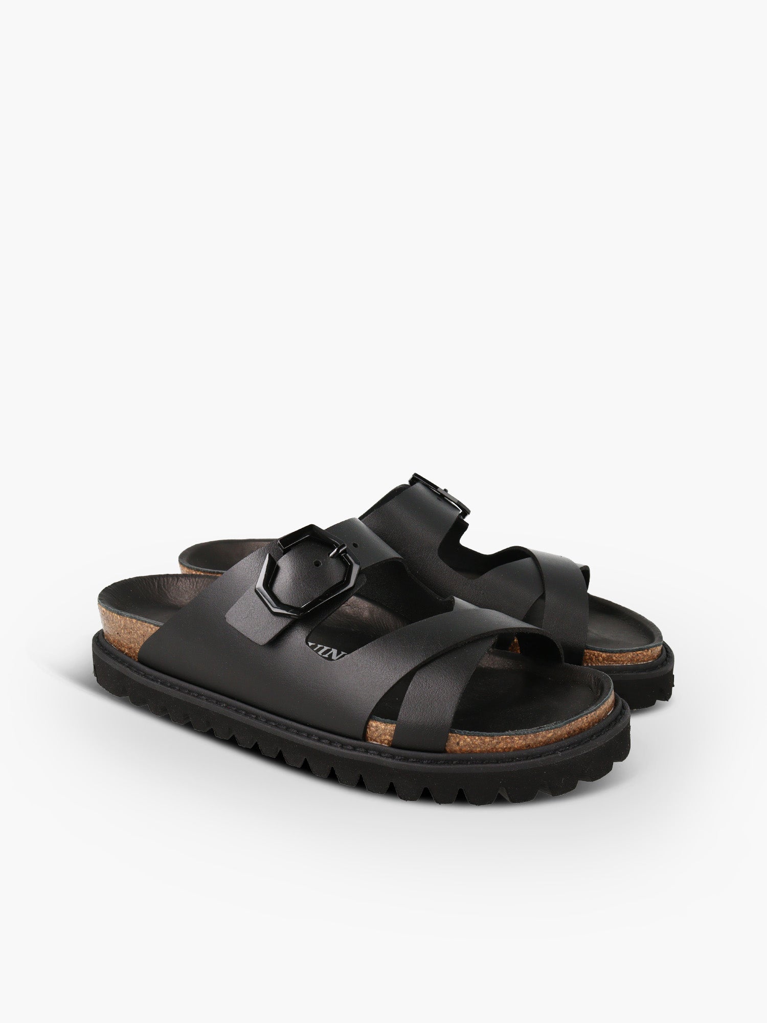 GEORGINA LEATHER BLACK