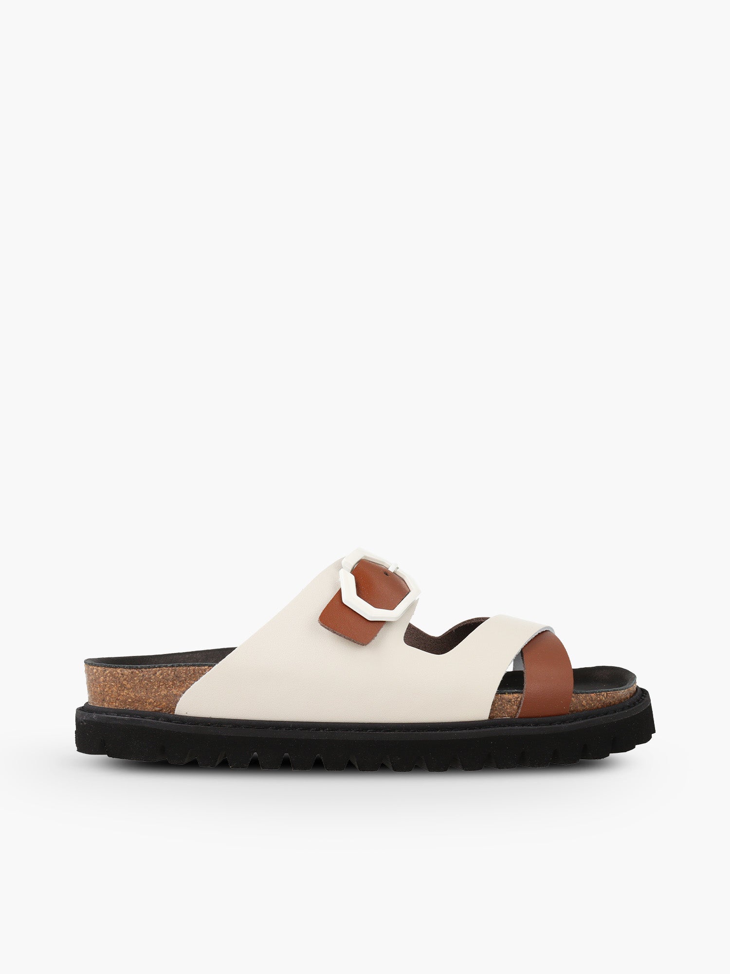 GEORGINA LEATHER TWIN OFF WHITE
