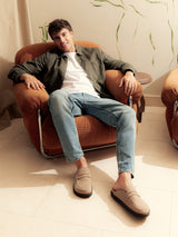 LOIS NUBUCK TAUPE MAN